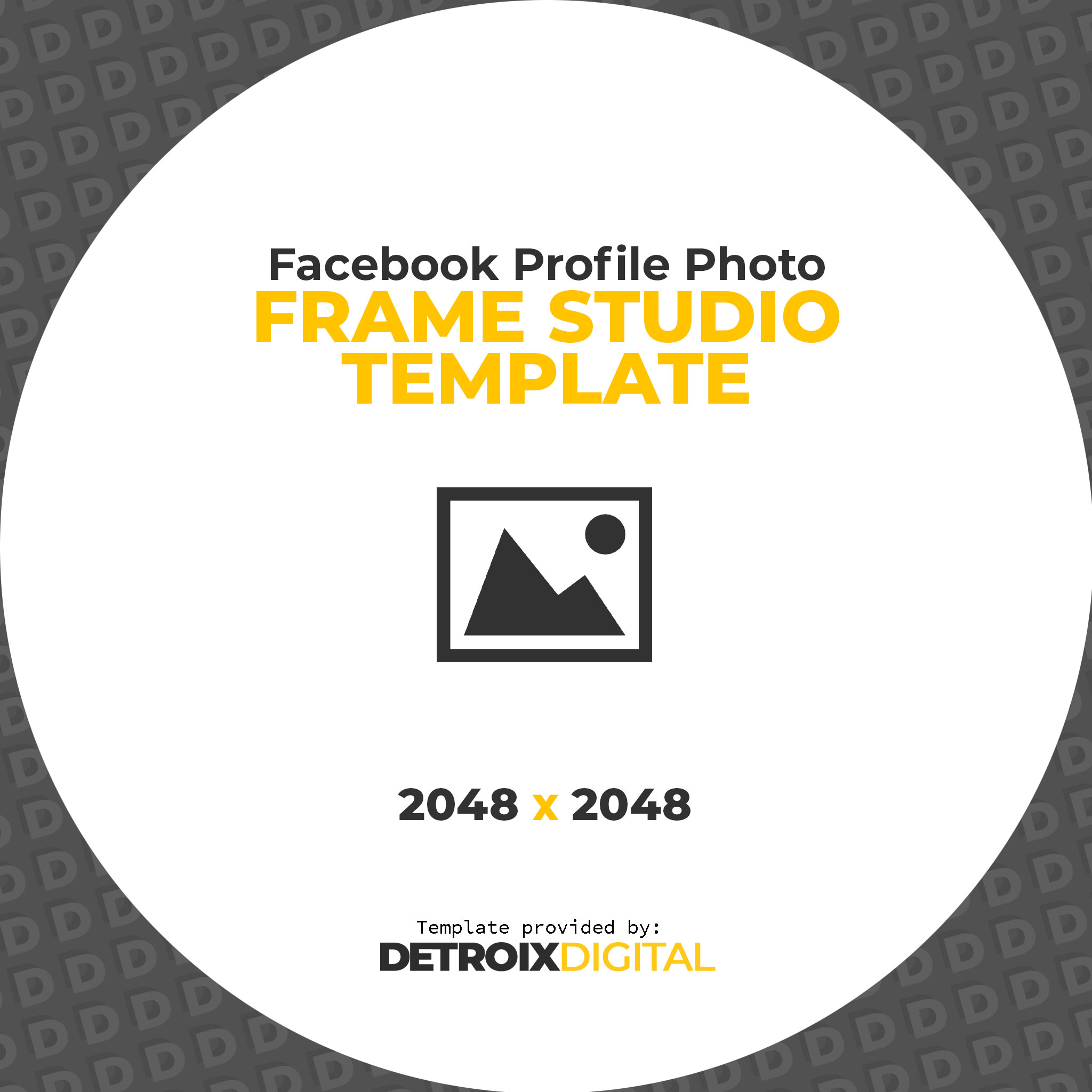 Facebook Frame Studio Template 21 Detroix Digital